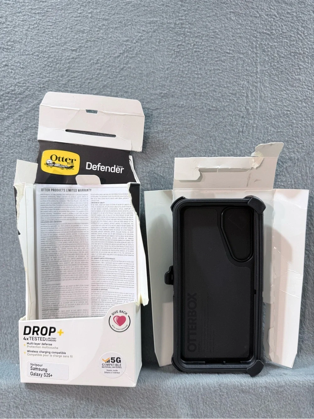 OtterBox - Defender Series Black Case for Samsung Galaxy S25+